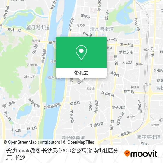 长沙Locals路客·长沙天心A09舍公寓(裕南街社区分店)地图