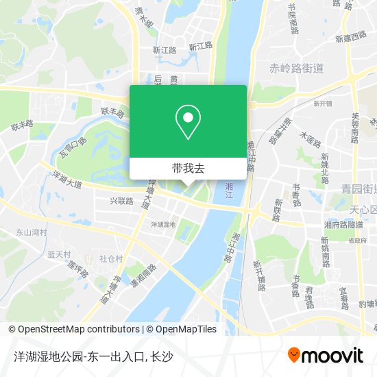 洋湖湿地公园-东一出入口地图