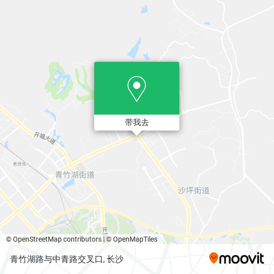 青竹湖路与中青路交叉口地图