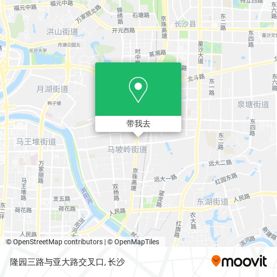 隆园三路与亚大路交叉口地图
