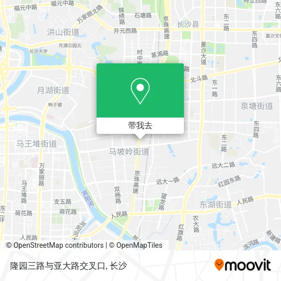 隆园三路与亚大路交叉口地图