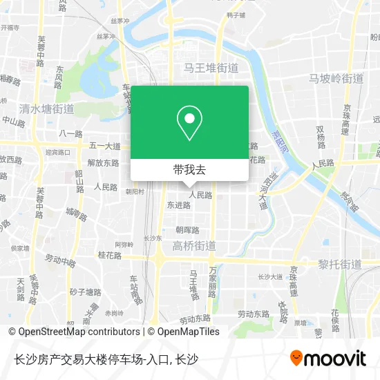 长沙房产交易大楼停车场-入口地图