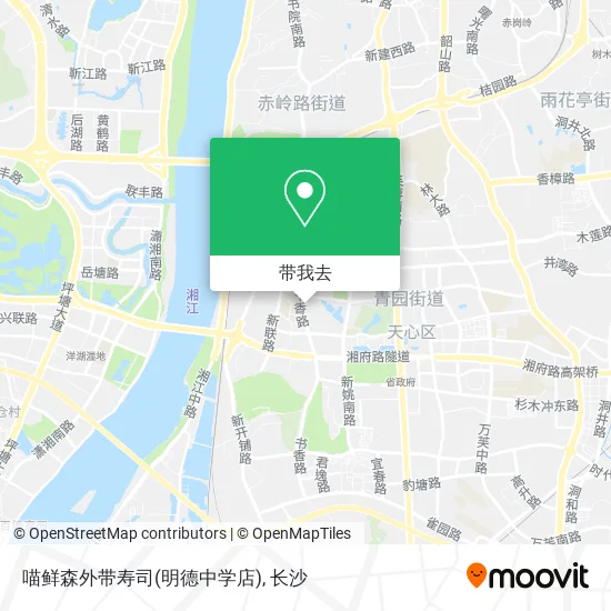 喵鲜森外带寿司(明德中学店)地图