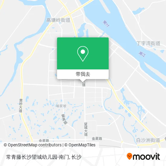 常青藤长沙望城幼儿园-南门地图