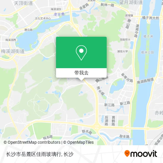 长沙市岳麓区佳雨玻璃行地图