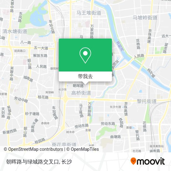 朝晖路与绿城路交叉口地图