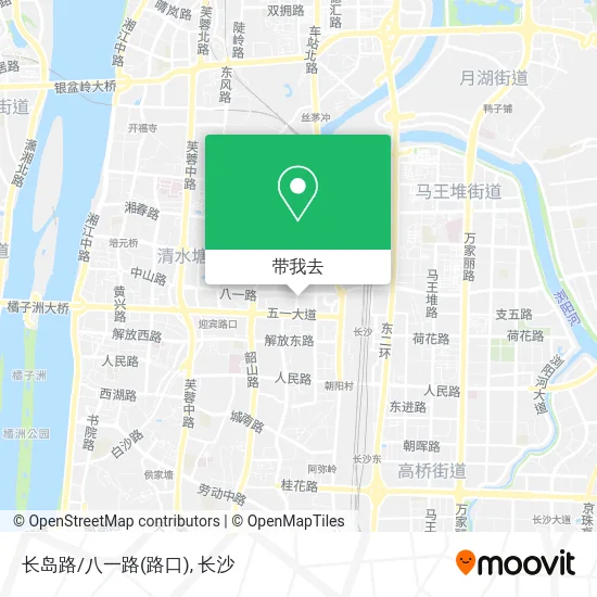 长岛路/八一路(路口)地图