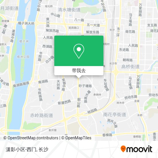 潇影小区-西门地图