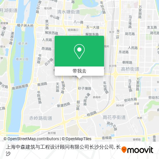 上海中森建筑与工程设计顾问有限公司长沙分公司地图