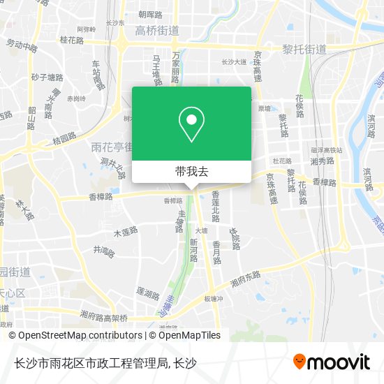 长沙市雨花区市政工程管理局地图