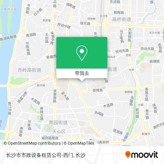 长沙市市政设备租赁公司-西门地图