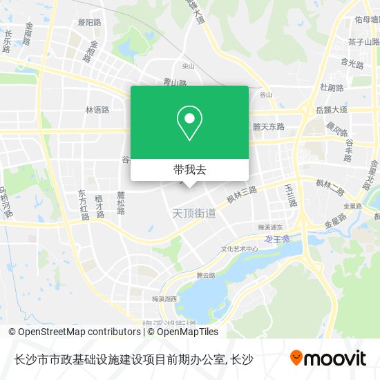 长沙市市政基础设施建设项目前期办公室地图