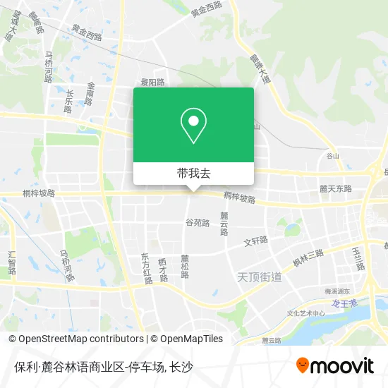 保利·麓谷林语商业区-停车场地图