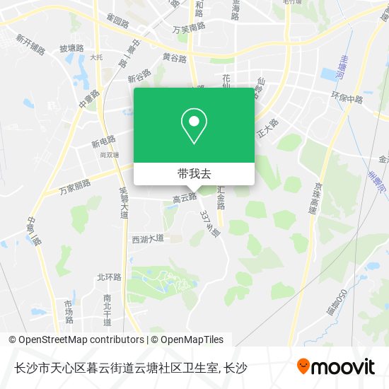 长沙市天心区暮云街道云塘社区卫生室地图