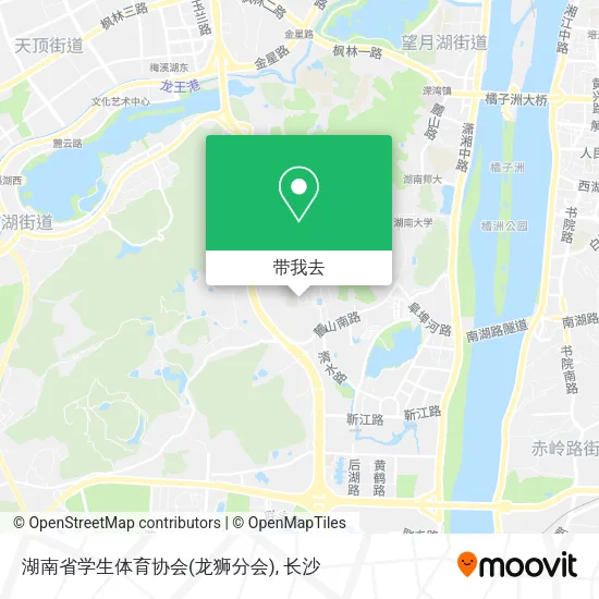湖南省学生体育协会(龙狮分会)地图