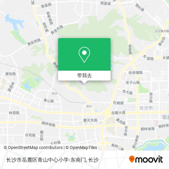 长沙市岳麓区青山中心小学-东南门地图