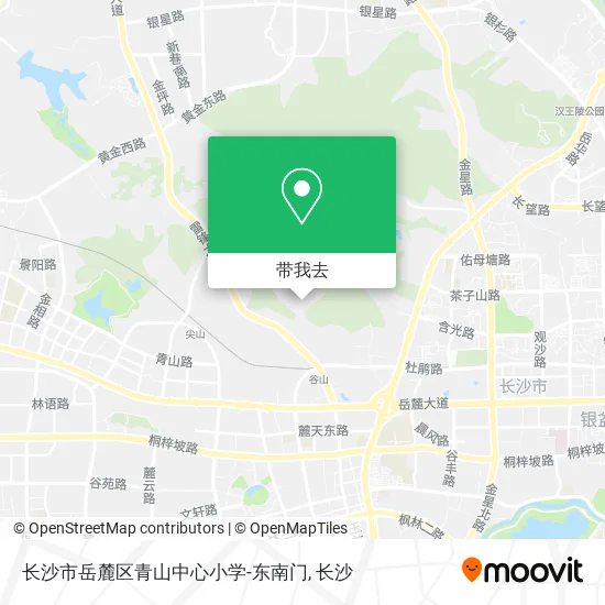 长沙市岳麓区青山中心小学-东南门地图