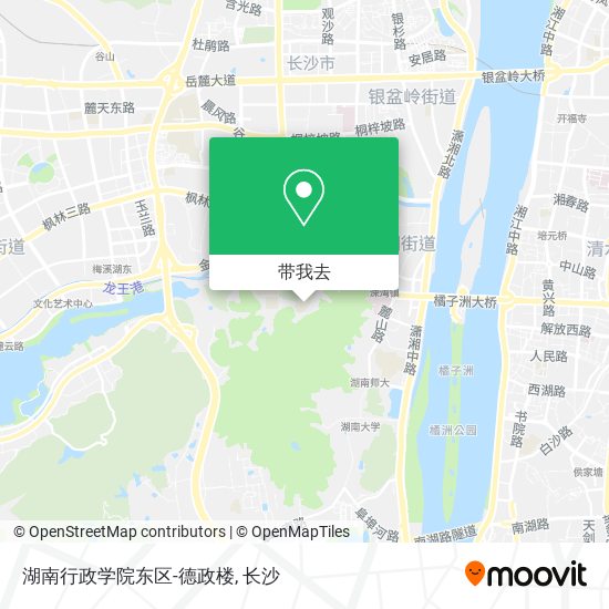 湖南行政学院东区-德政楼地图
