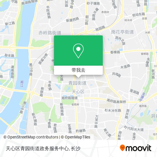 天心区青园街道政务服务中心地图