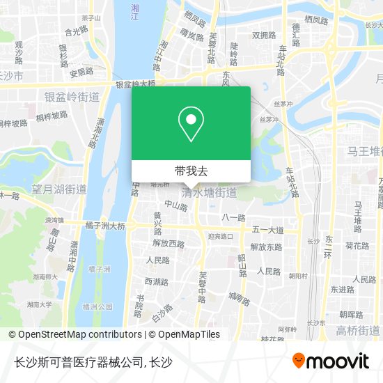 长沙斯可普医疗器械公司地图
