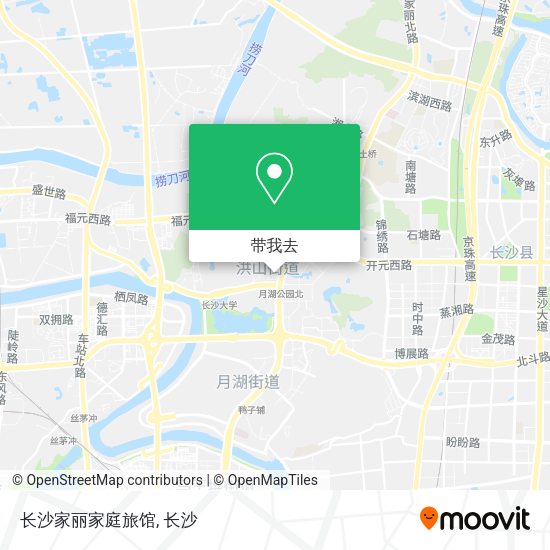 长沙家丽家庭旅馆地图