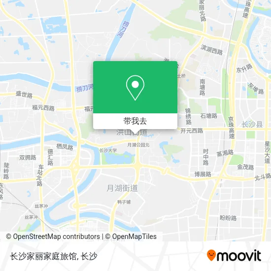 长沙家丽家庭旅馆地图