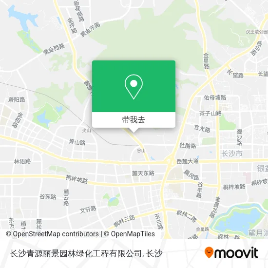 长沙青源丽景园林绿化工程有限公司地图