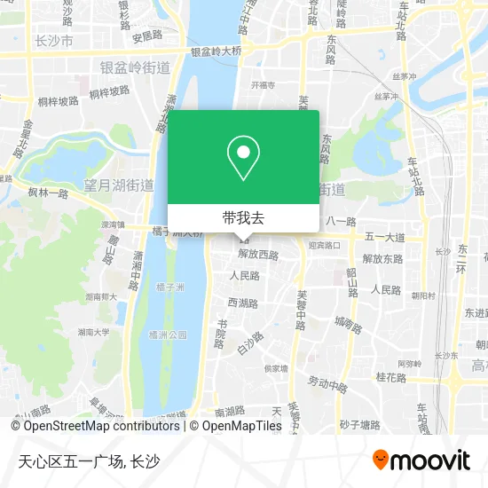 天心区五一广场地图