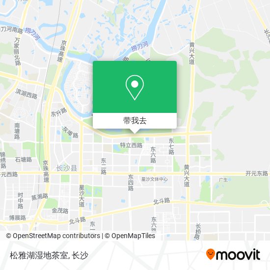 松雅湖湿地茶室地图