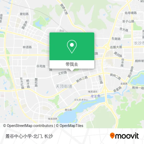麓谷中心小学-北门地图