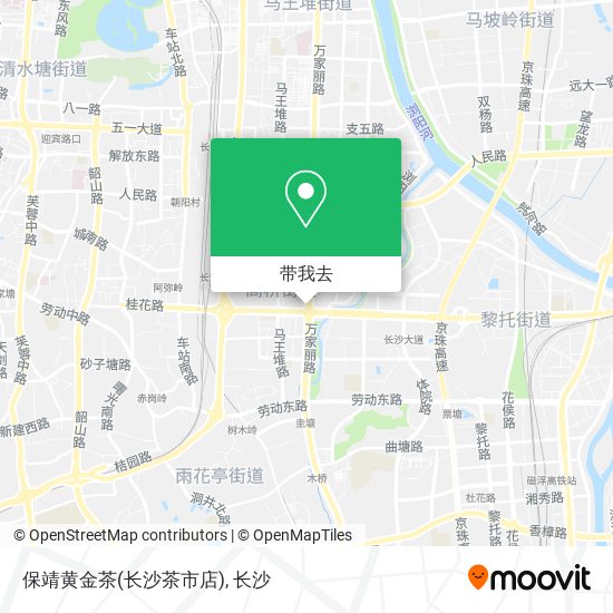 保靖黄金茶(长沙茶市店)地图