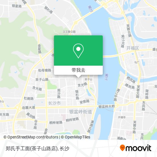 郑氏手工面(茶子山路店)地图