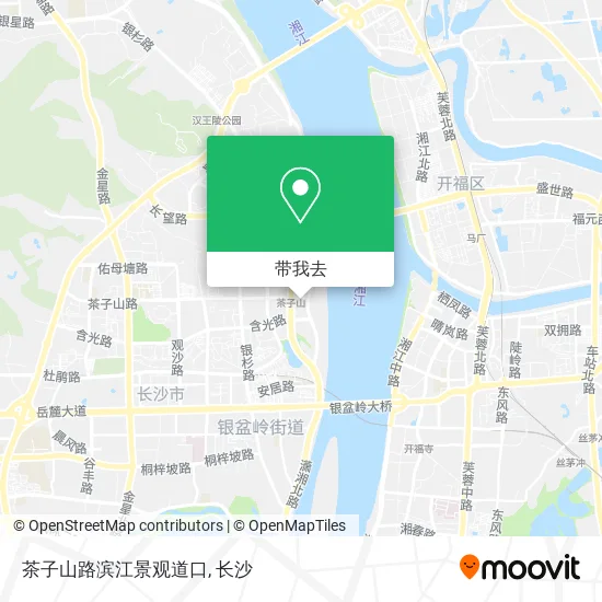 茶子山路滨江景观道口地图