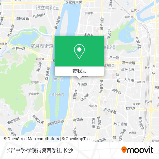 长郡中学-学院街樊西卷社地图