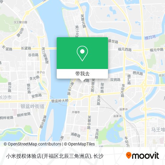 小米授权体验店(开福区北辰三角洲店)地图