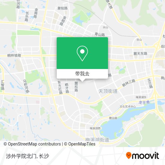 涉外学院北门地图