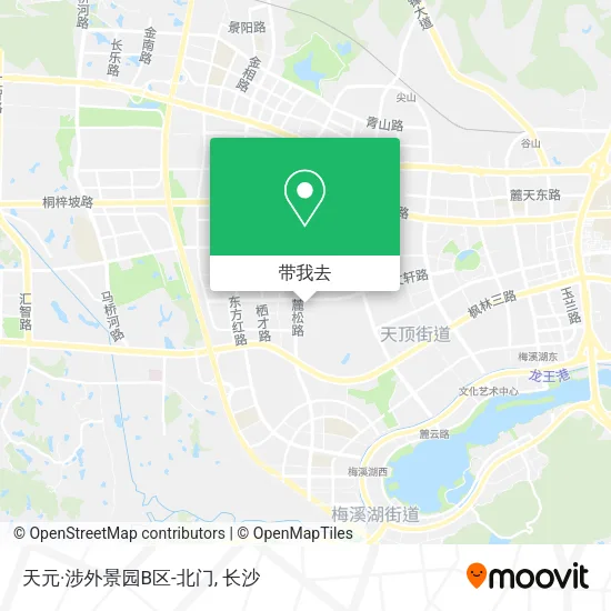 天元·涉外景园B区-北门地图