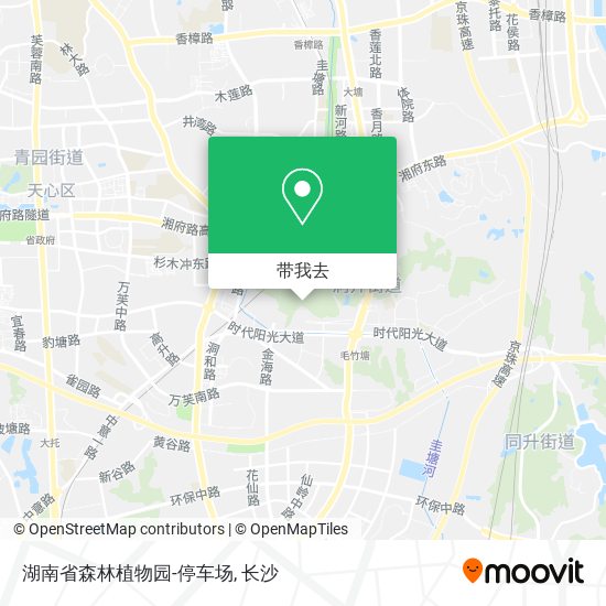 湖南省森林植物园-停车场地图