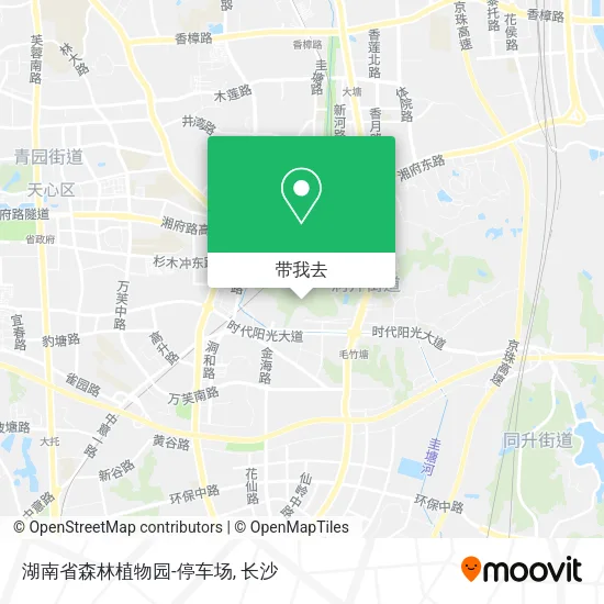湖南省森林植物园-停车场地图