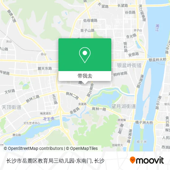 长沙市岳麓区教育局三幼儿园-东南门地图