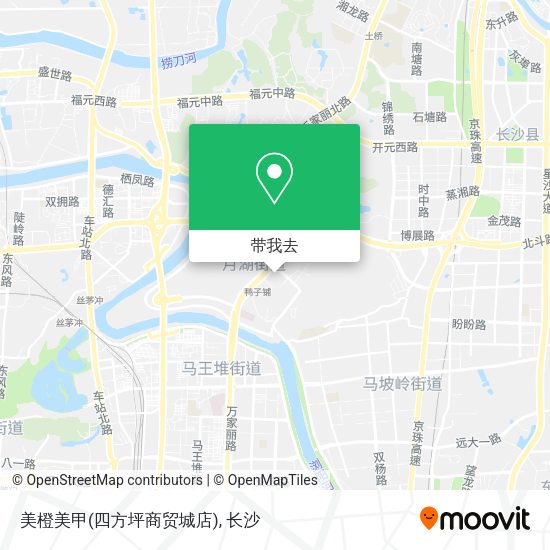 美橙美甲(四方坪商贸城店)地图