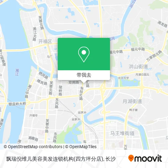 飘瑞倪维儿美容美发连锁机构(四方坪分店)地图