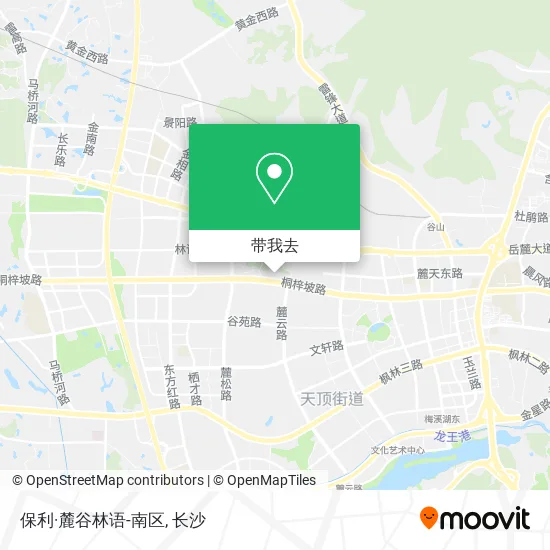 保利·麓谷林语-南区地图