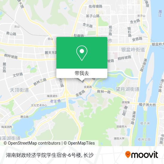 湖南财政经济学院学生宿舍-6号楼地图