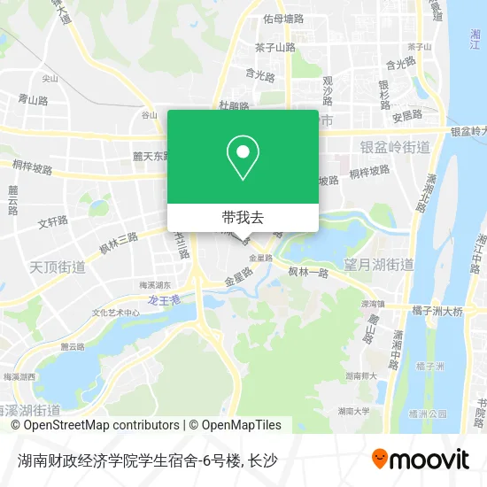 湖南财政经济学院学生宿舍-6号楼地图