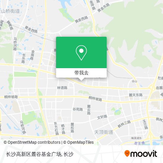 长沙高新区麓谷基金广场地图