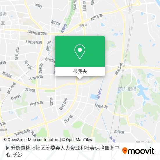 同升街道桃阳社区筹委会人力资源和社会保障服务中心地图