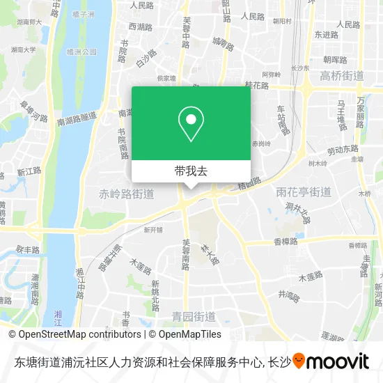 东塘街道浦沅社区人力资源和社会保障服务中心地图