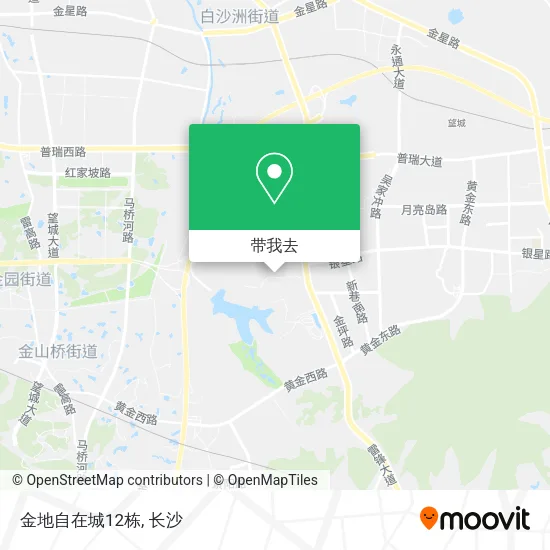 金地自在城12栋地图