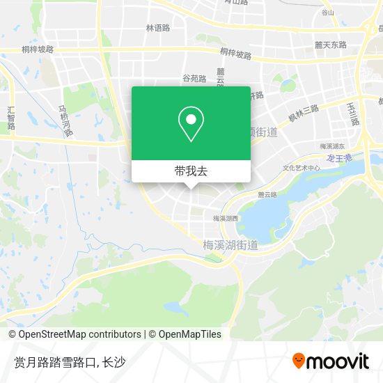 赏月路踏雪路口地图